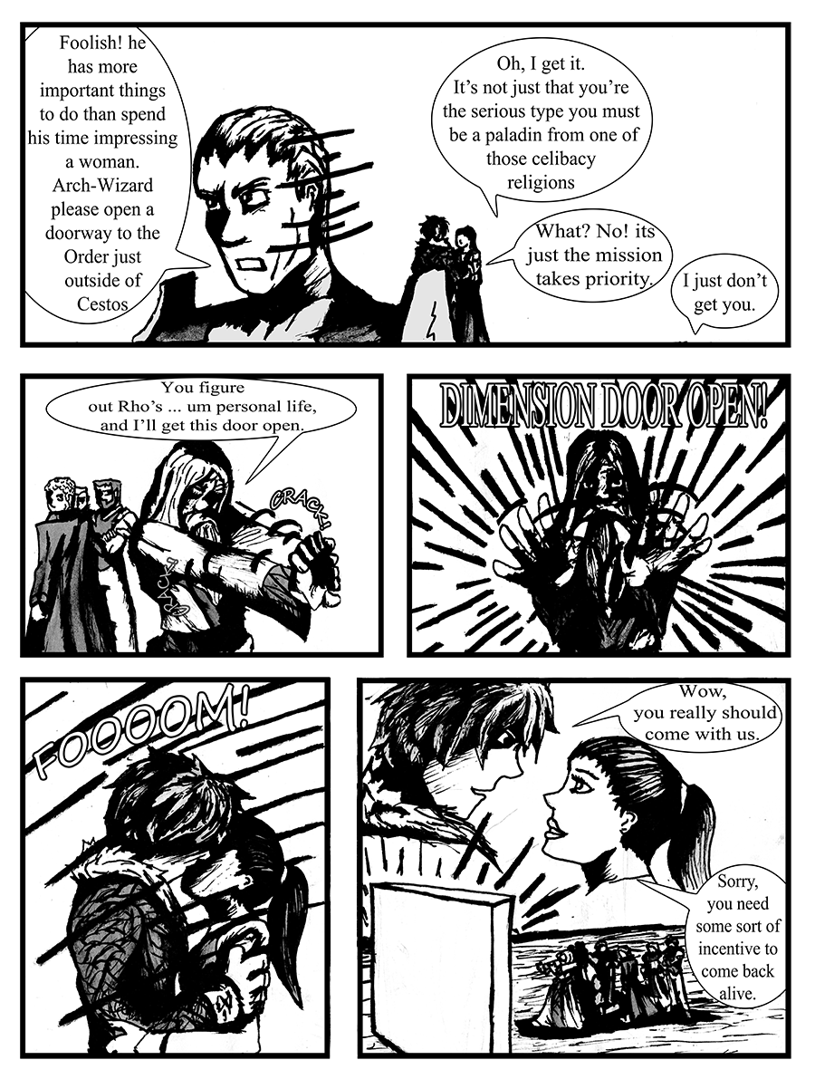 As the party departs Sil gives Lest a goodbye kiss; that makes him wish he was staying.