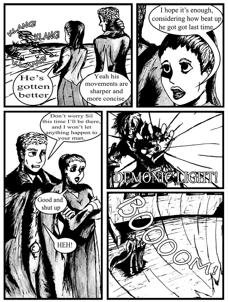 As Lest trains Tyr and Sil discuss Lest chance of survival