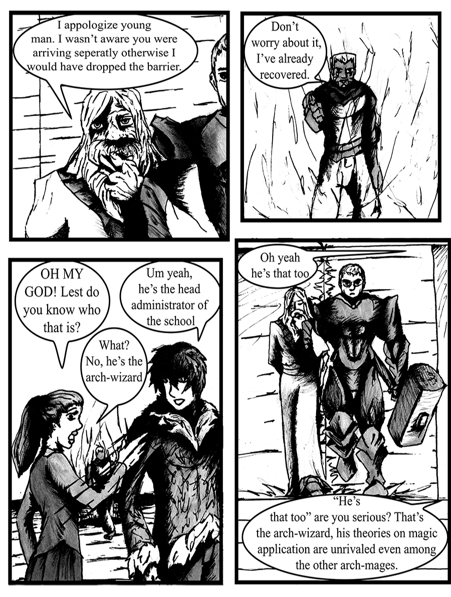 Sil Is enamored upon the Arch-Wizard and the paladin Rho's arrival