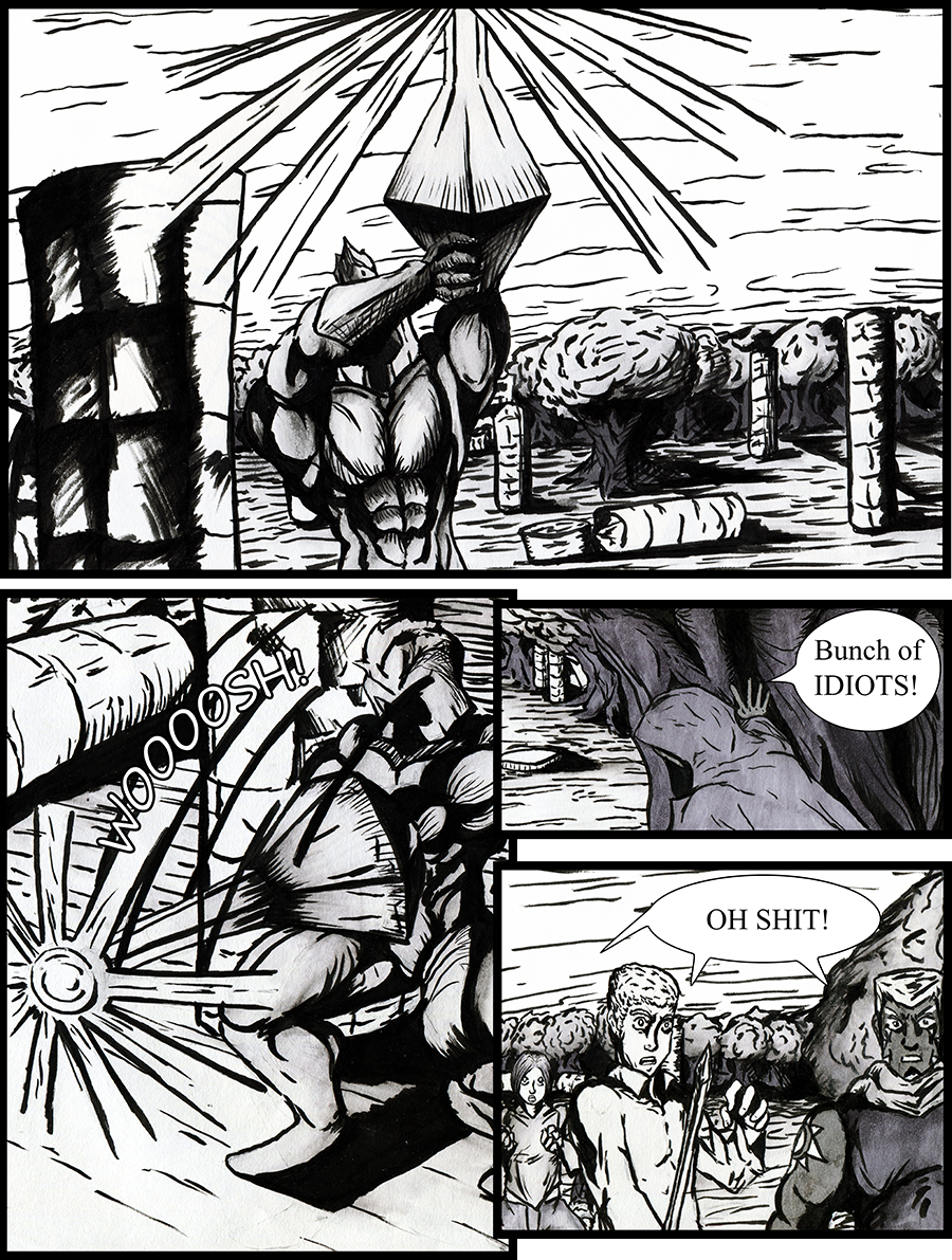 The Golem prepares to attack with it&rsquo;s fully charge cannon.