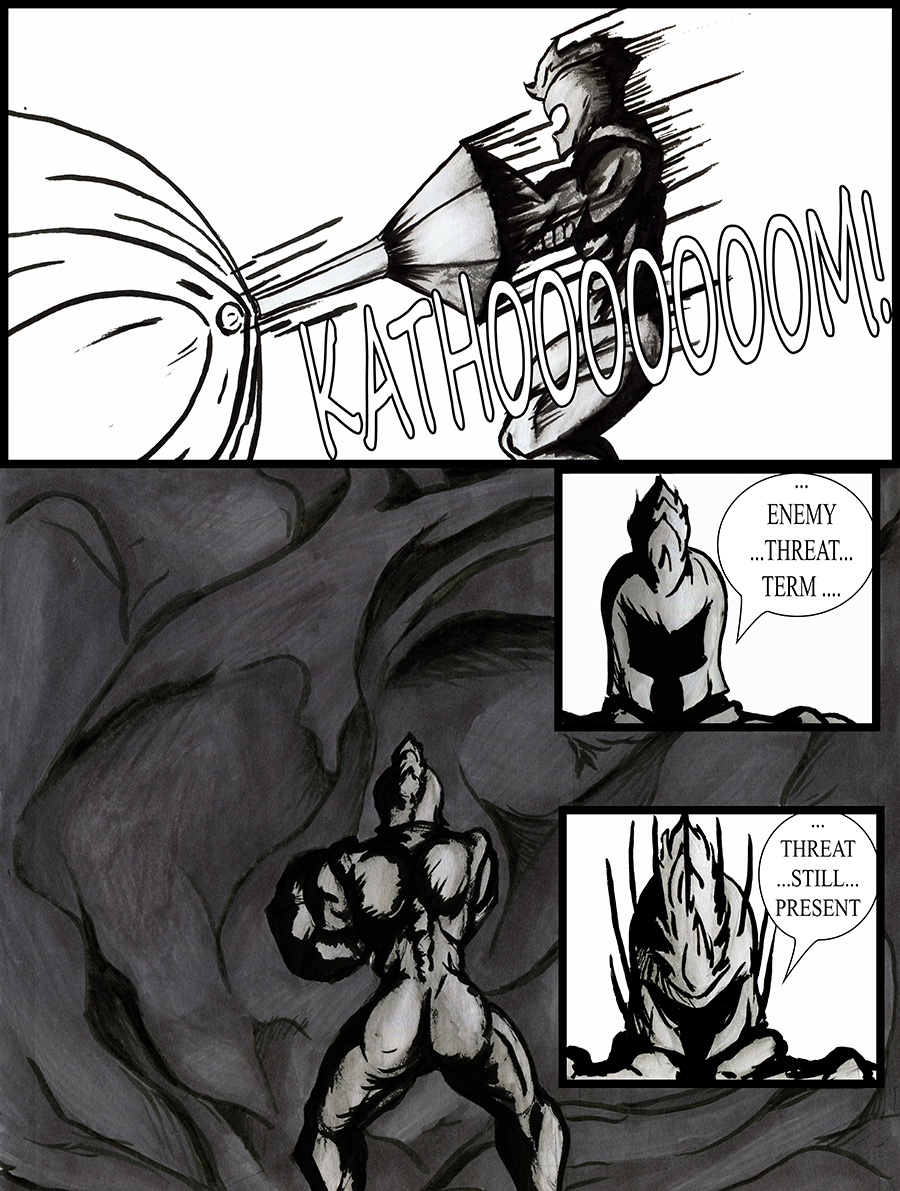 The Golem Unleashes a powerful attack against the party.