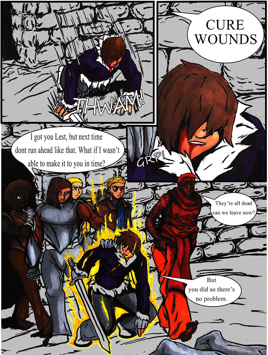 Lest collapse after the brutal fight but is rescued by Liza and the Party.