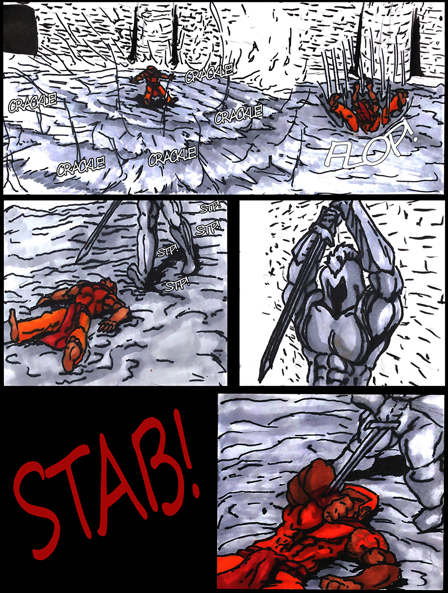 Having laid waste to hundreds of golumn, Roma has exhausted much of his power.