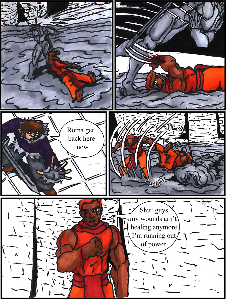 Roma is no longer healing from the damage dealt to him.