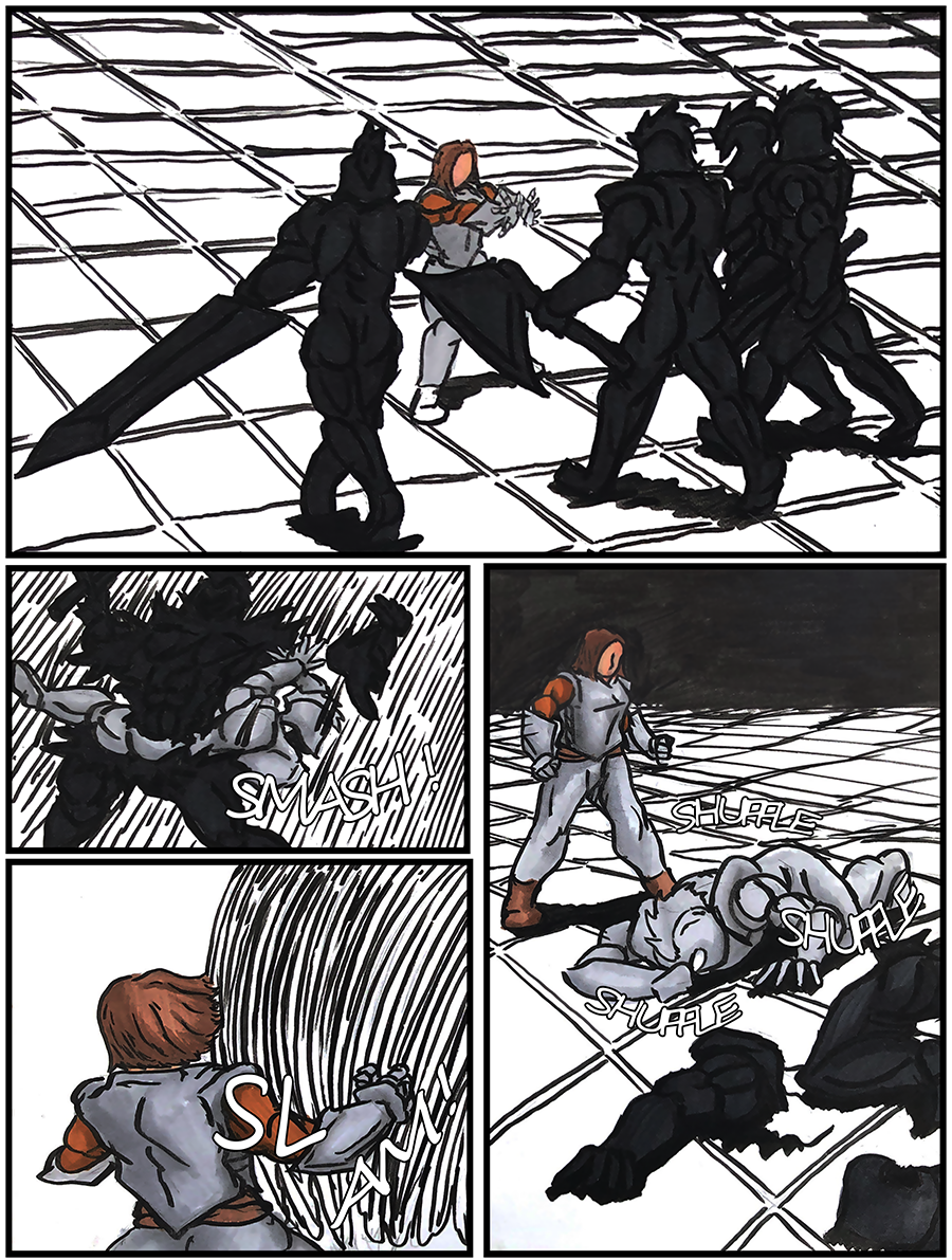 Them golumns are petrified.