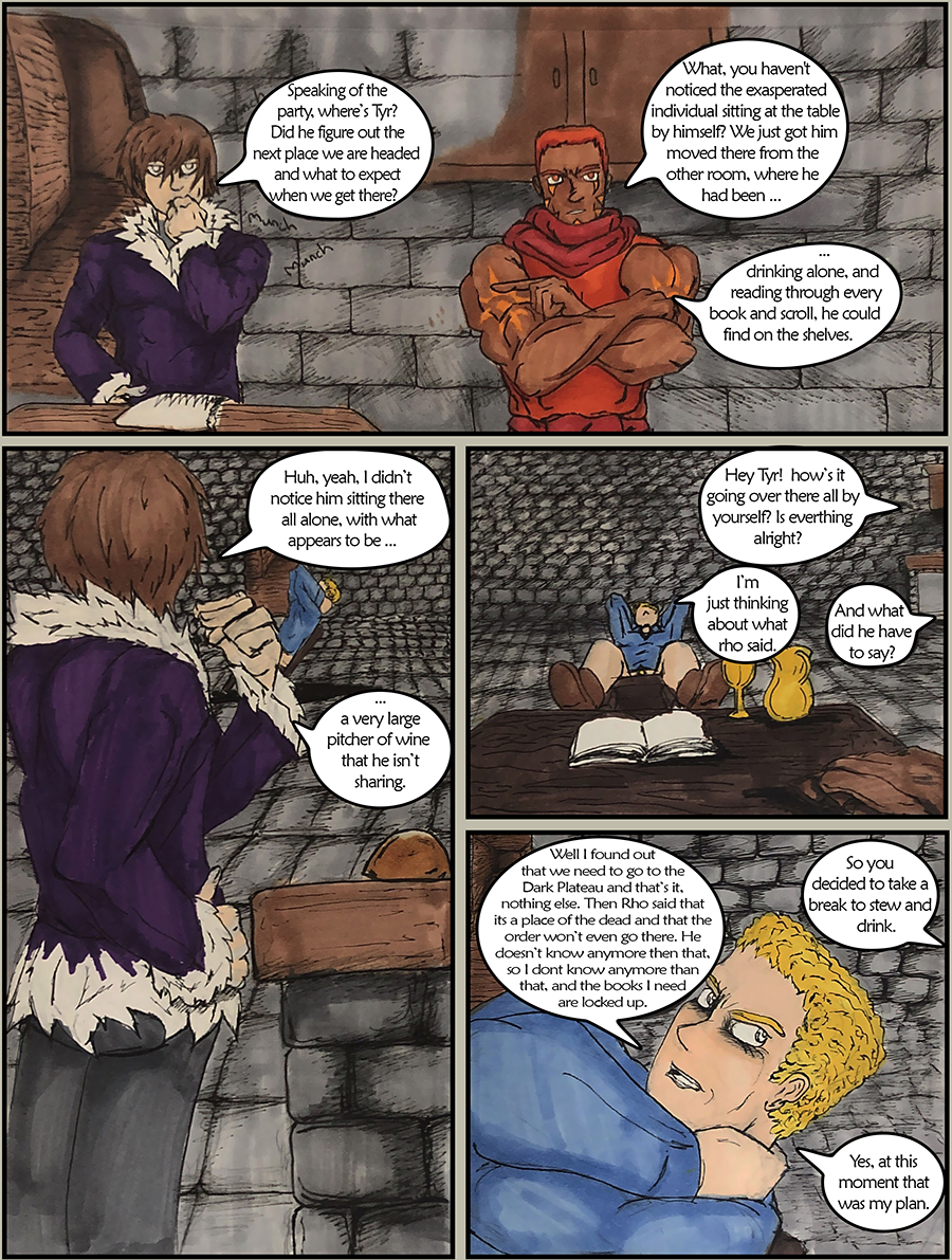 Where is Tyr? Why drinking alone.