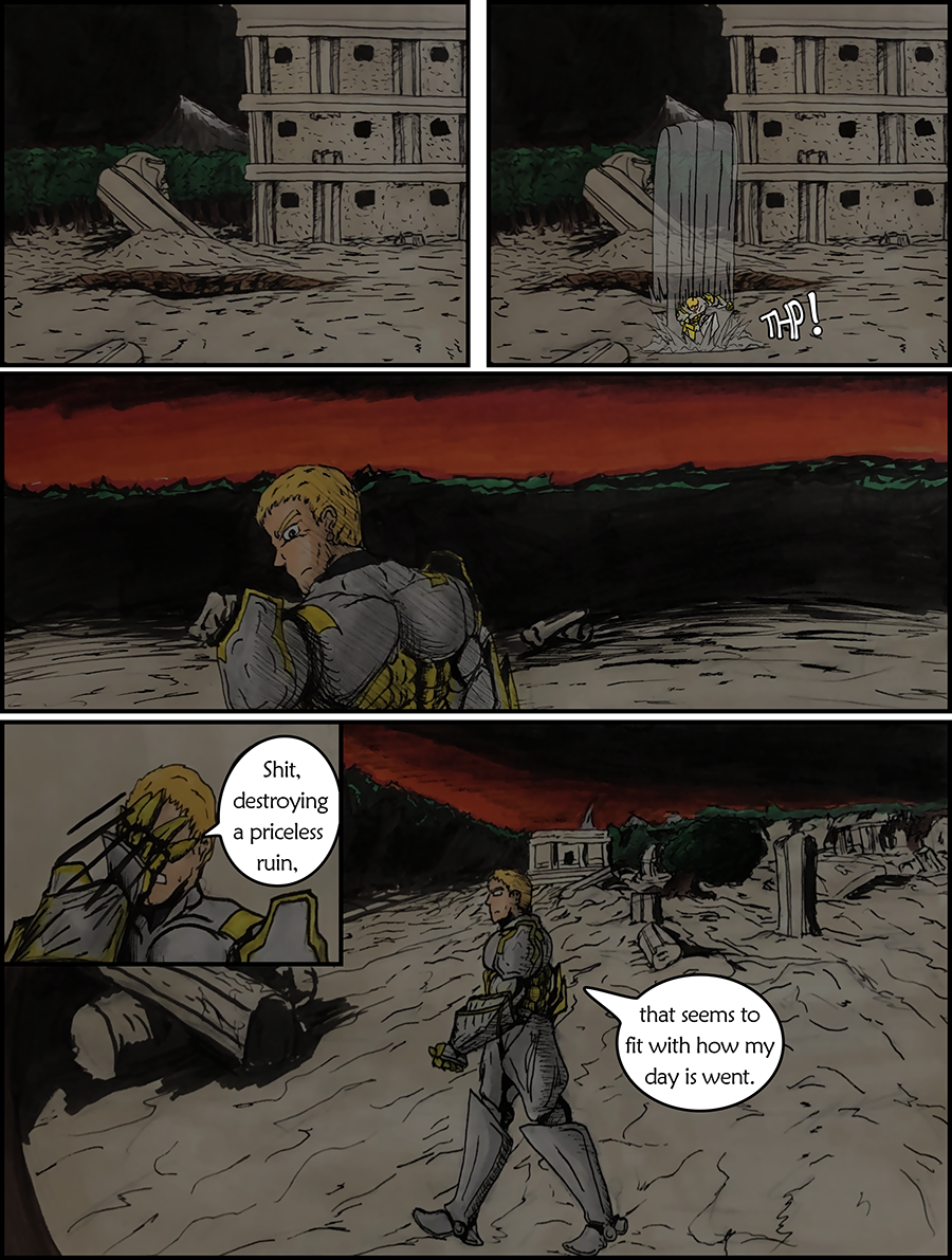 Rho regrets destroying a national monument.