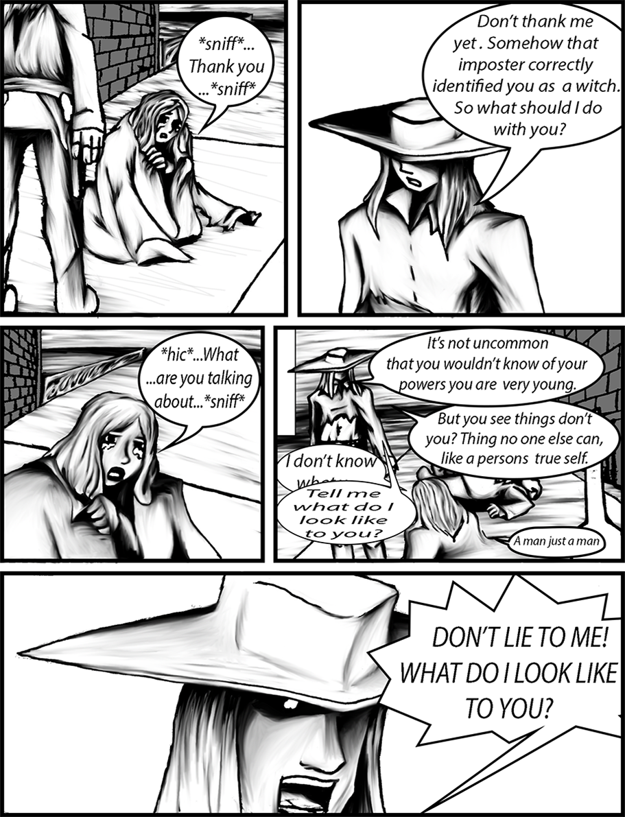 Arkland approaches the Imposters victim.