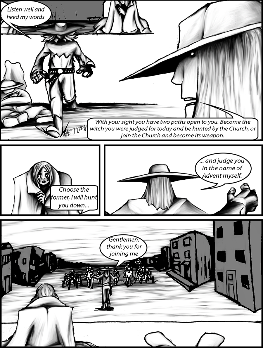 Arkland warns the girl of her destiny as a witch.
