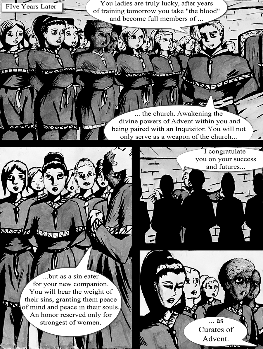 After five years of training Kiera is only a day away from becoming a full Curate of Advent. 