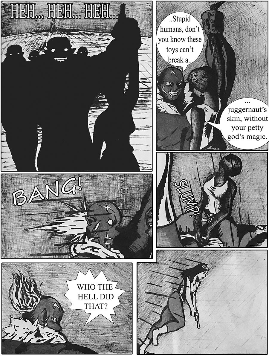 a group of juggernaut demons have captured the Curate trainees.