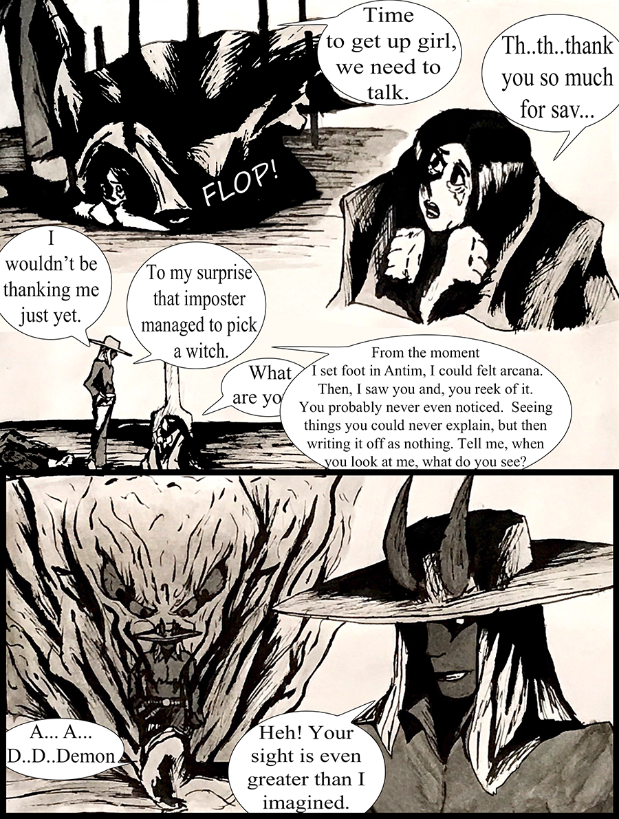 Arkland confronts Kiera after rescuing her from the fake Inquisitor.