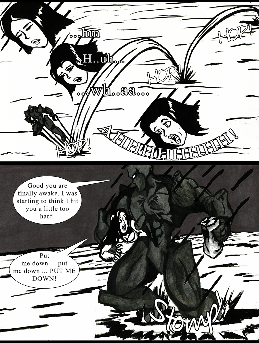 Morlock carries Kiera west.