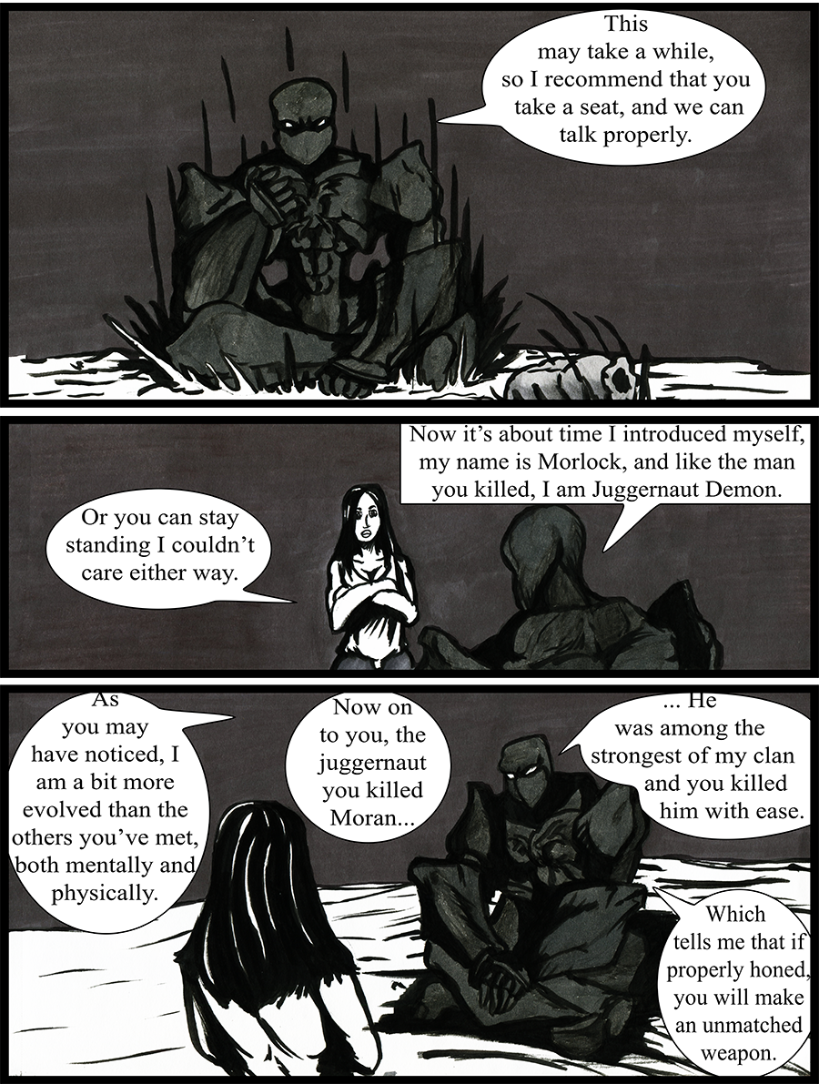 Morlock sits down for a talk with Kiera.