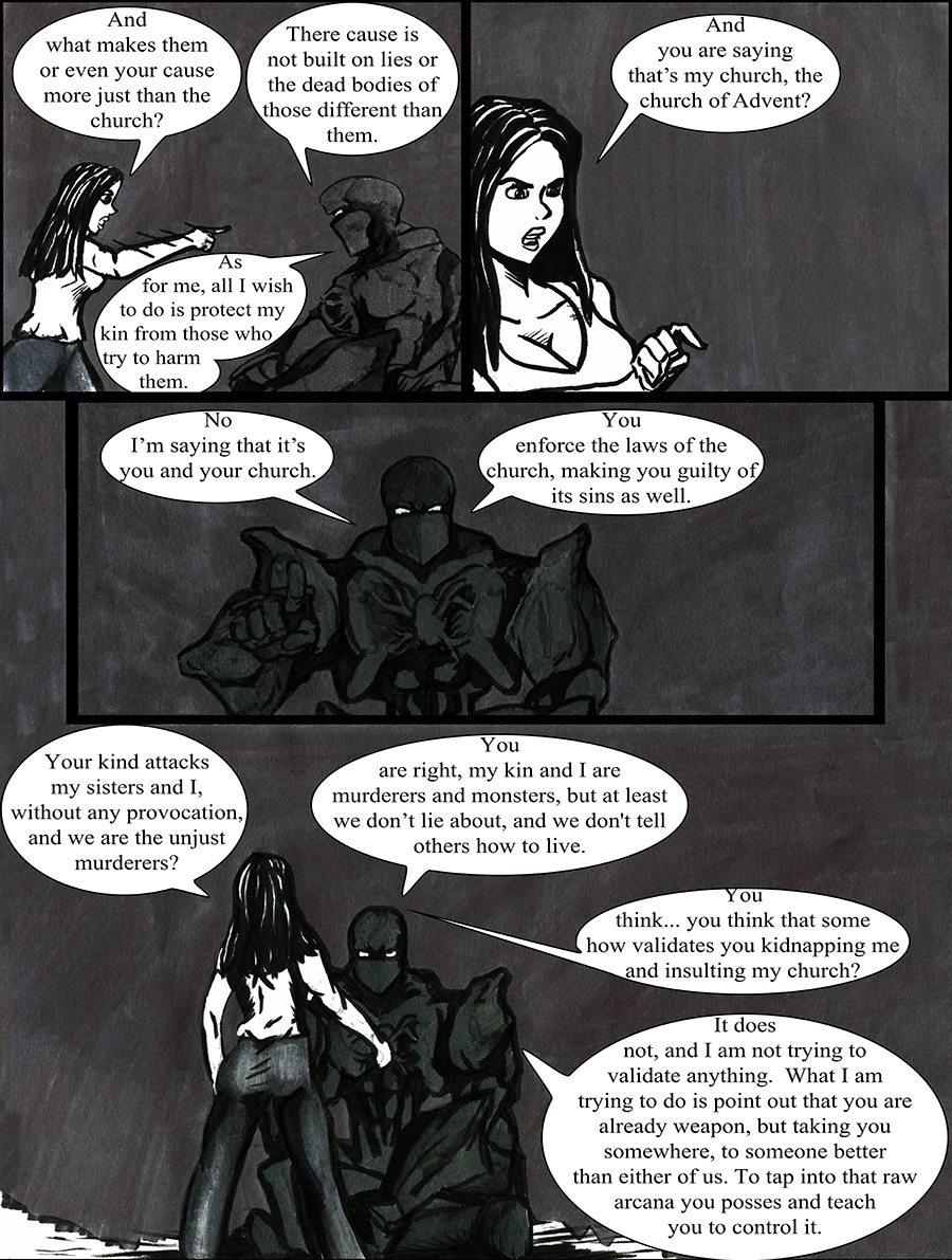 Morlock and Kiera continue to talk about the downfalls of Advent and the Church.