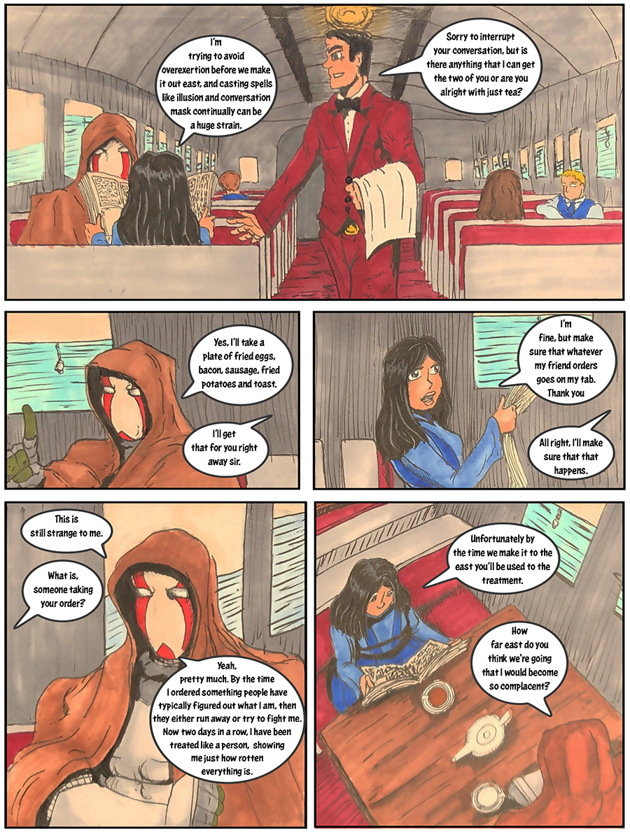 Ordering Breakfast on a train, back in the day pleasures.