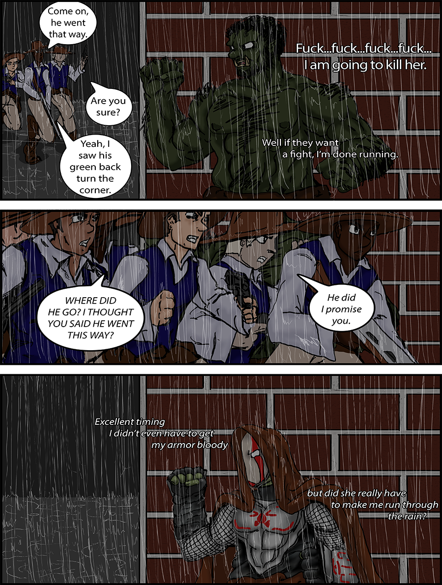 Leon prepares to fight