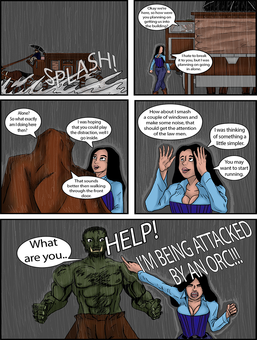 Kiera and Leon arrive at the Law office. Kiera has one more surprise for her companion.